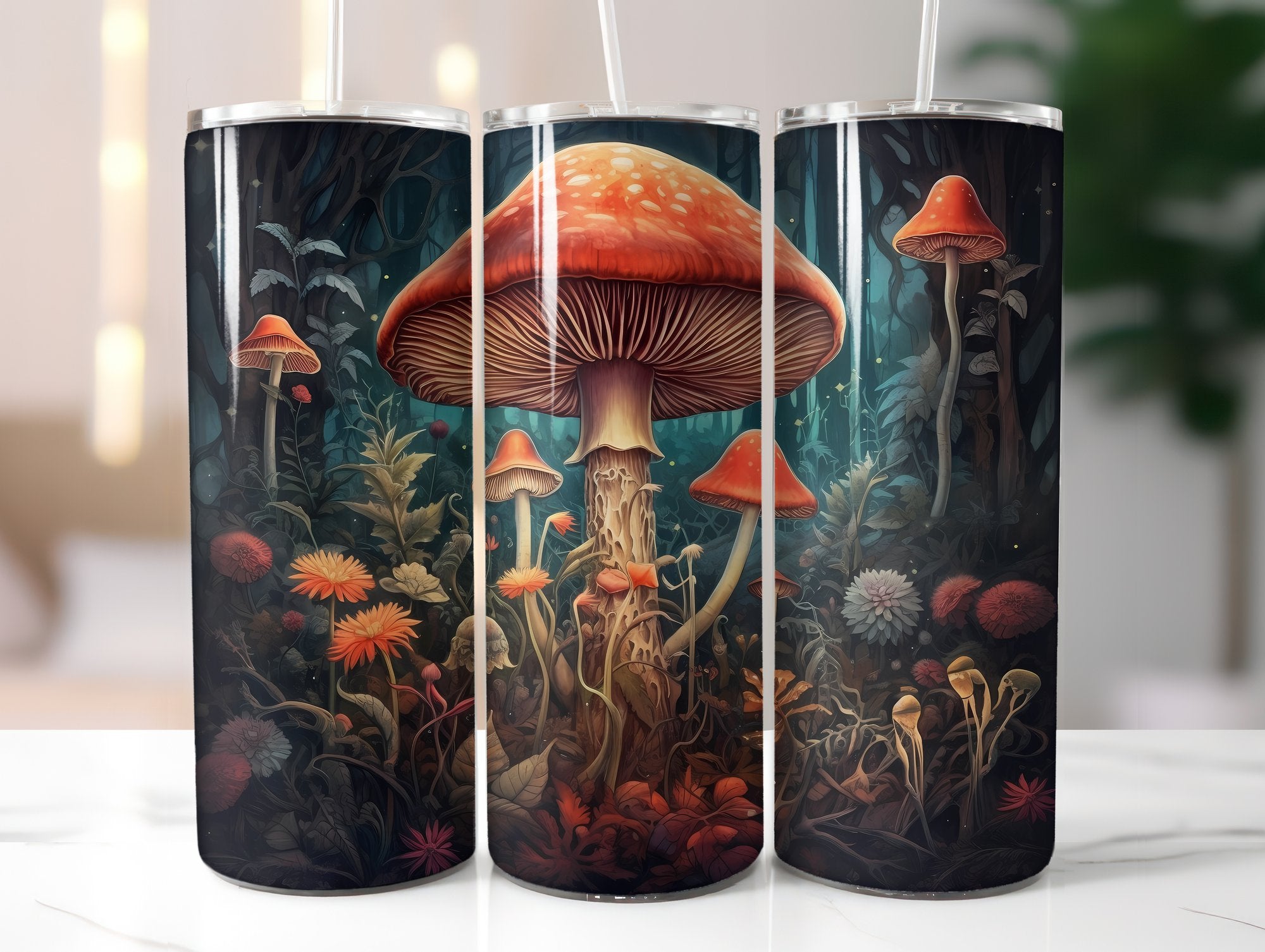 Wildmushrooms Tumbler Wrap - CraftNest