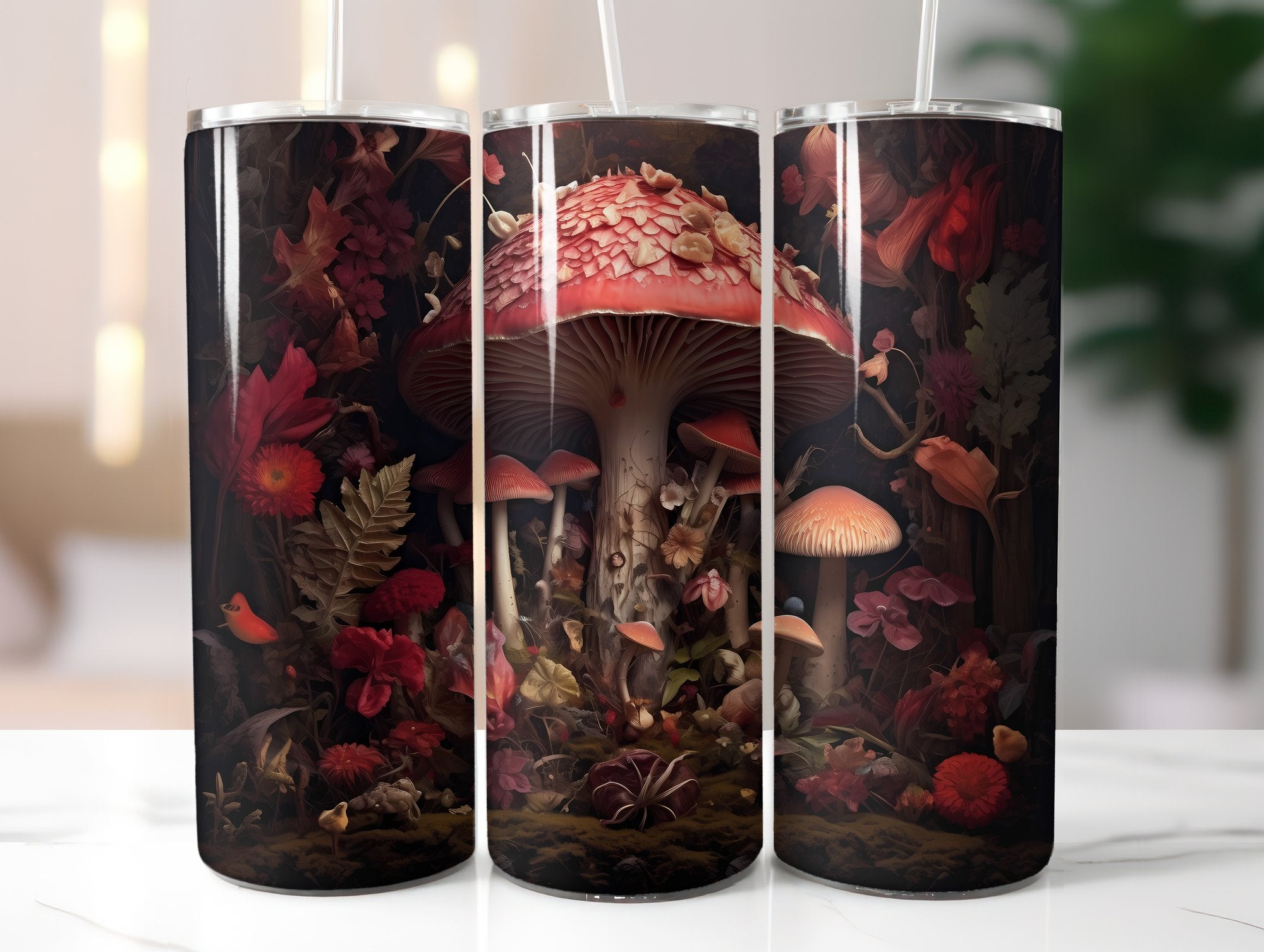 Wildmushrooms Tumbler Wrap - CraftNest
