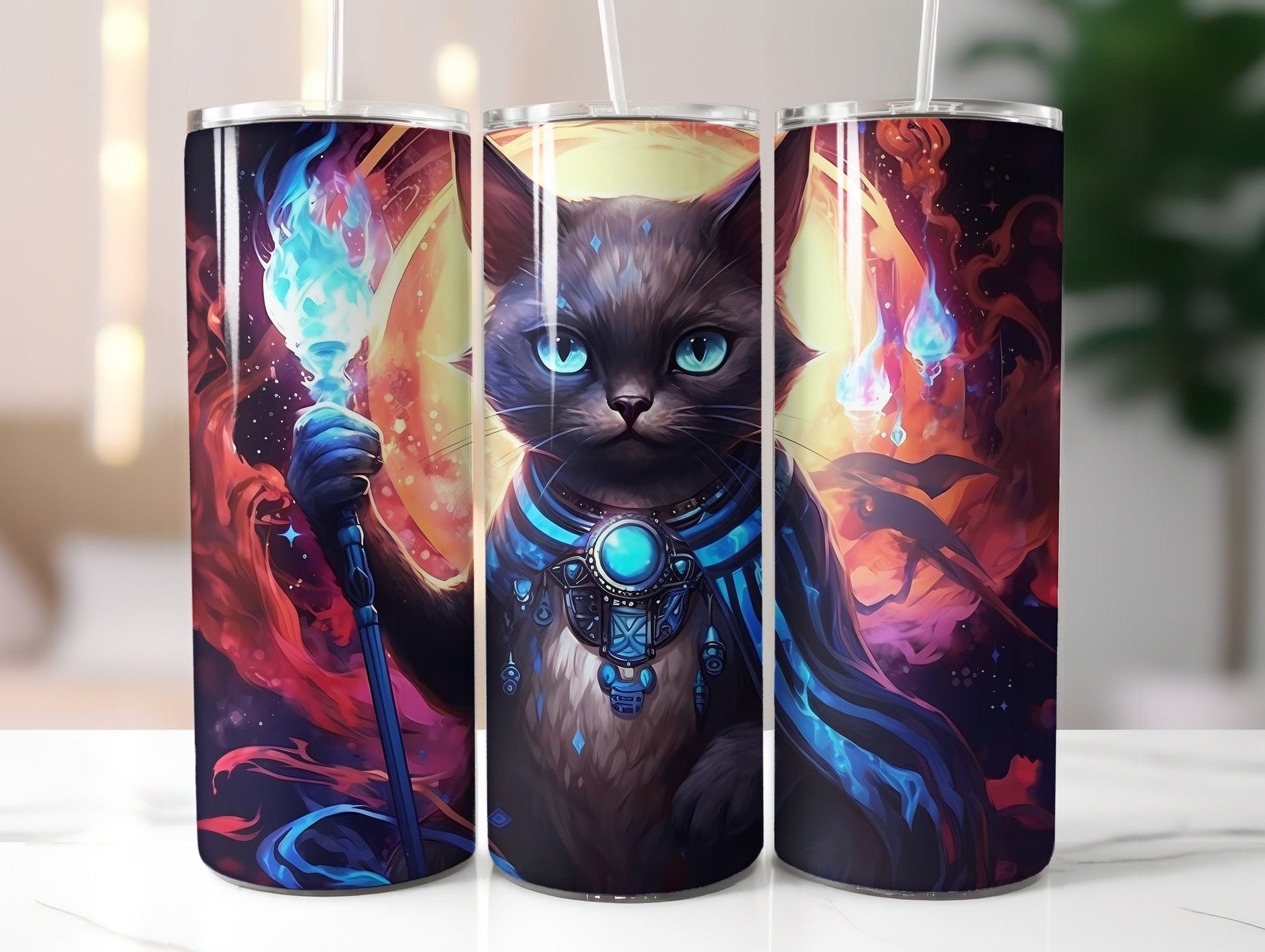 Wizard Cats Tumbler Wrap - CraftNest