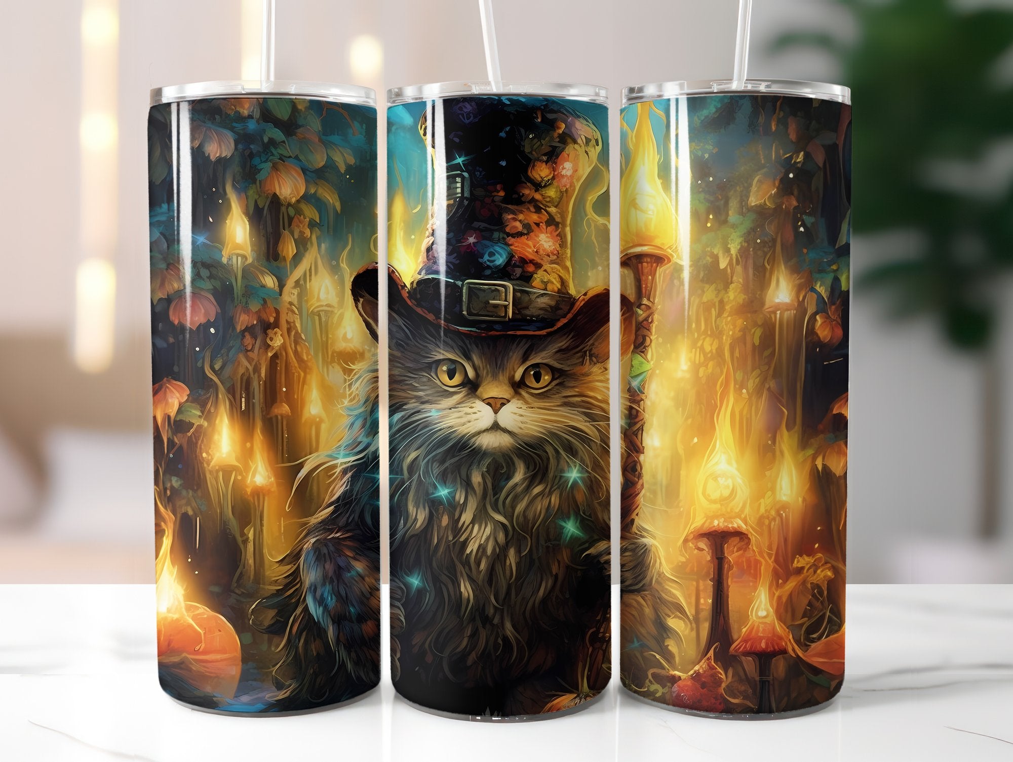 Wizard Cats Tumbler Wrap - CraftNest
