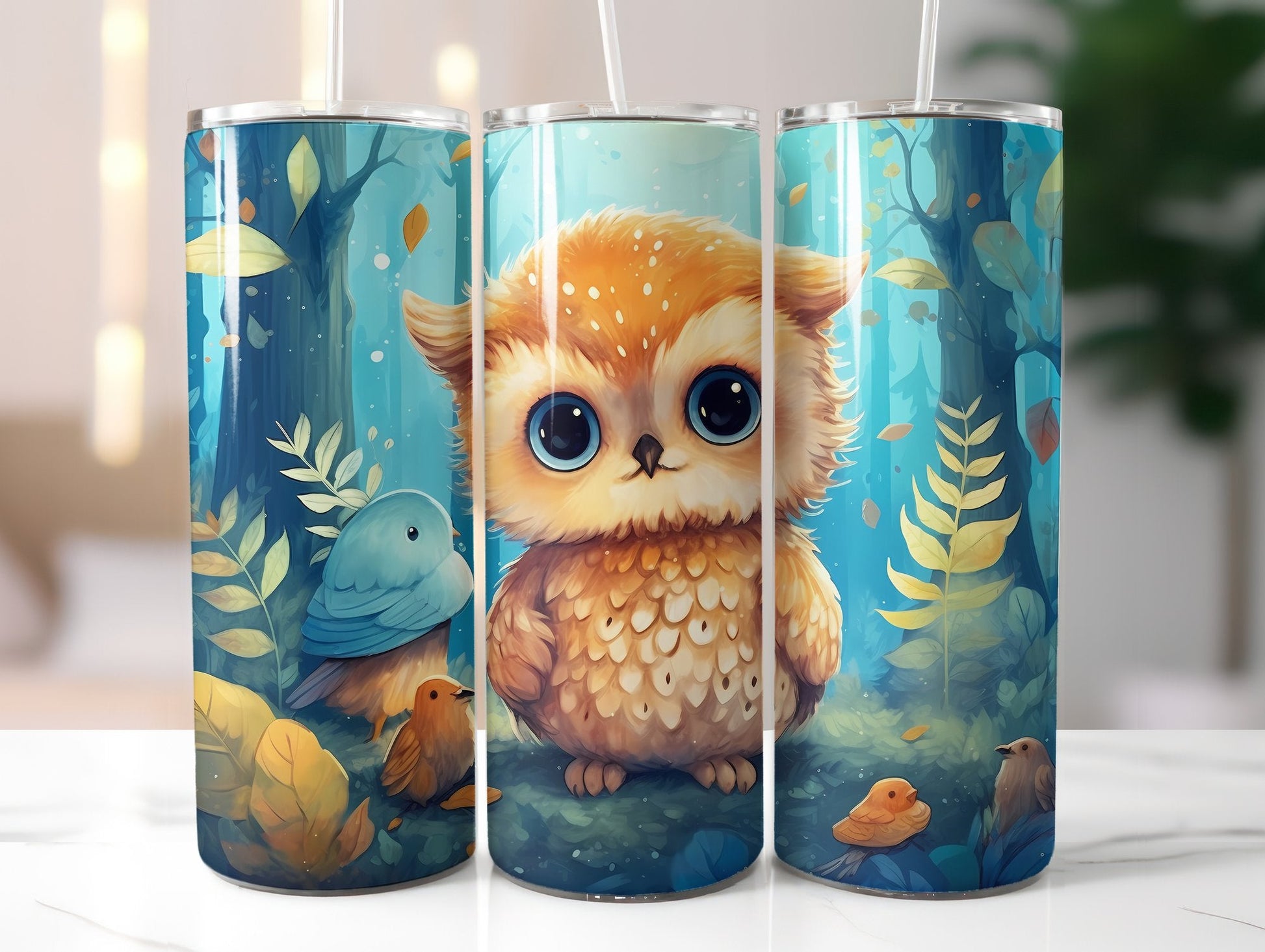 Cute Woodland Animal Tumbler Wrap - CraftNest