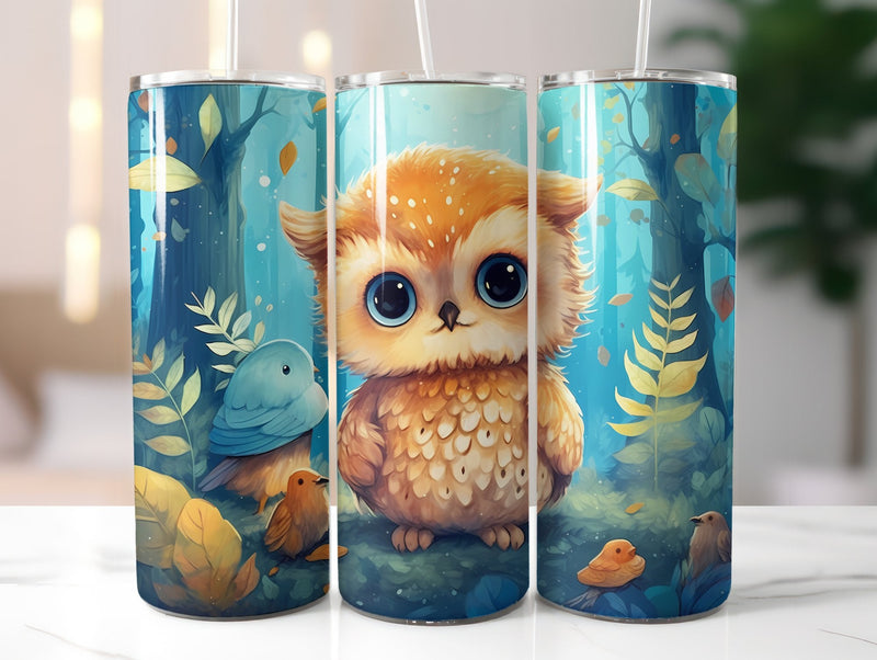 Cute Woodland Animal Tumbler Wrap - CraftNest
