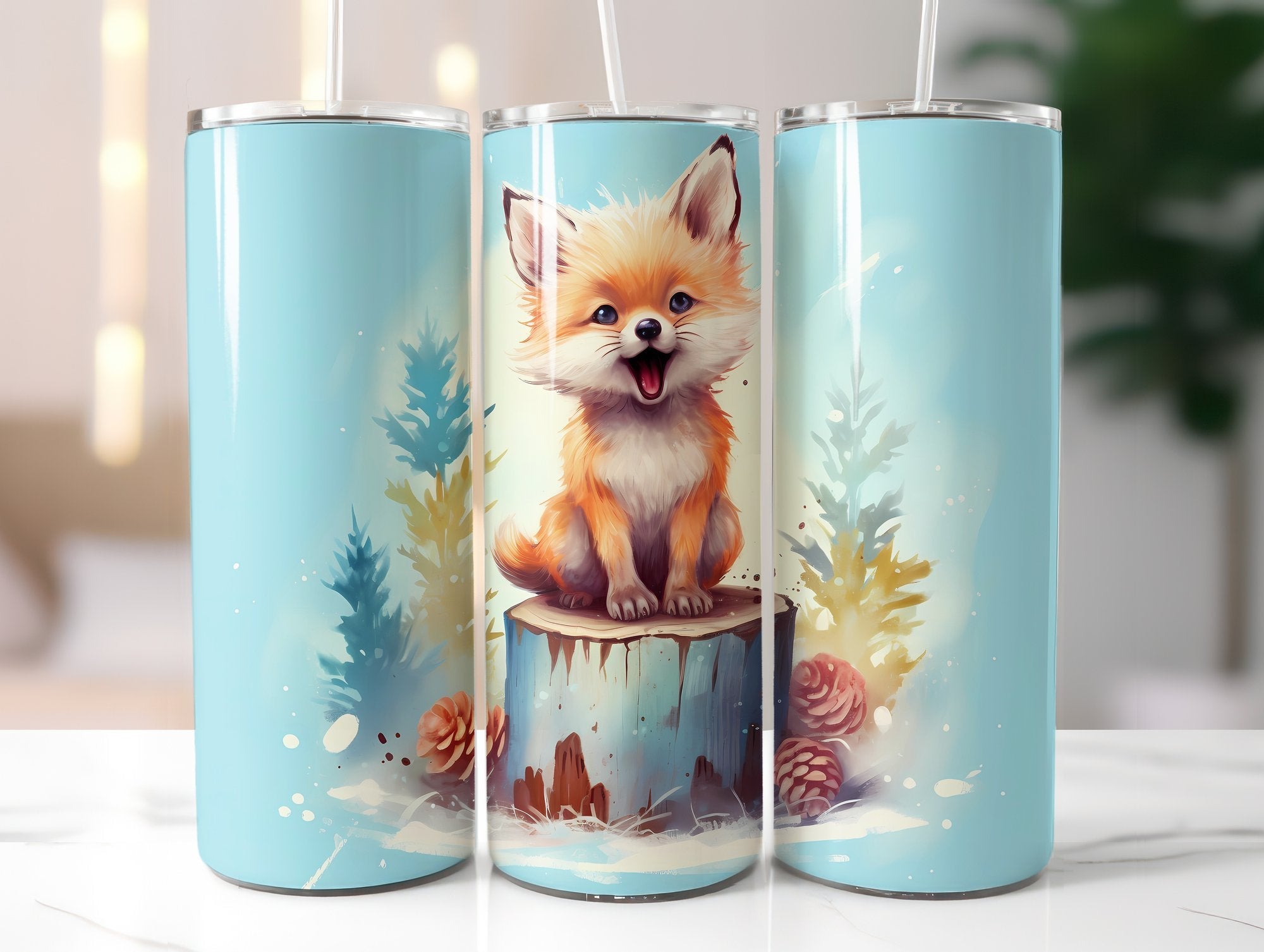 Woodland Animal Tumbler Wrap - CraftNest